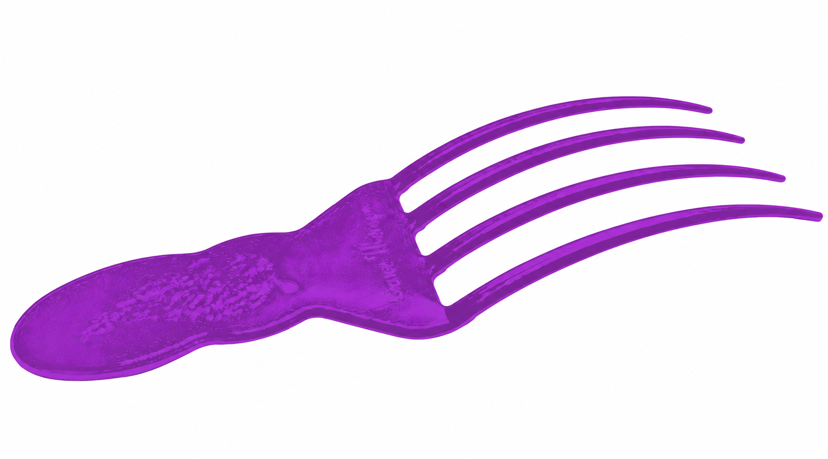 Purple Luxe Therapy Scalp Soother showing its four curved prongs on a white background